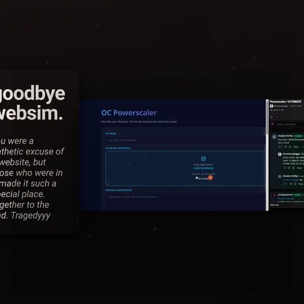 goodbye websim.