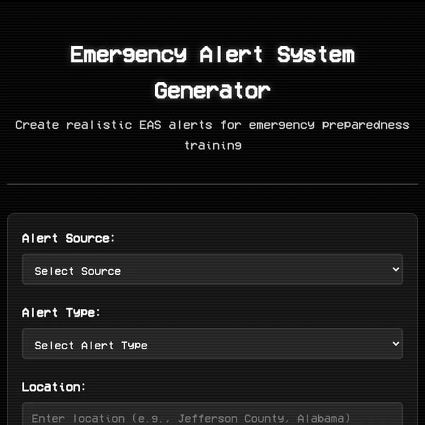EAS Alert Generator