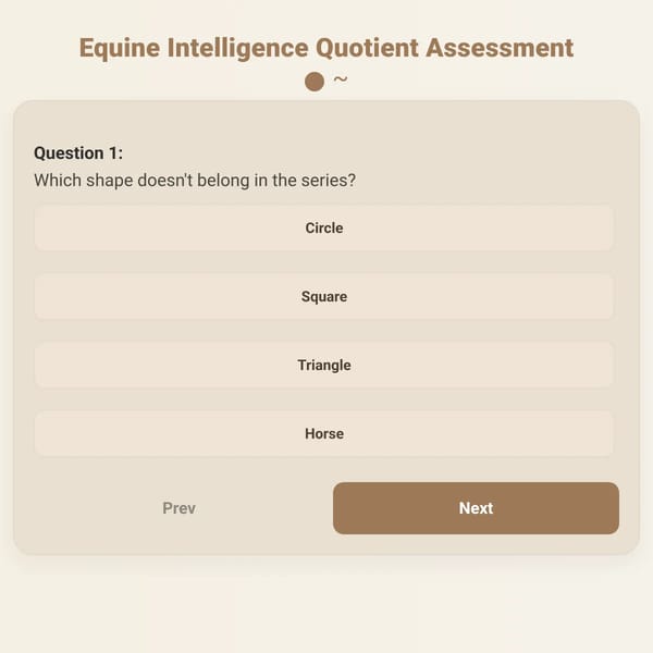 Equine Intelligence Quotient Assessment