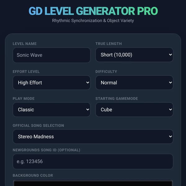 GD Level Maker