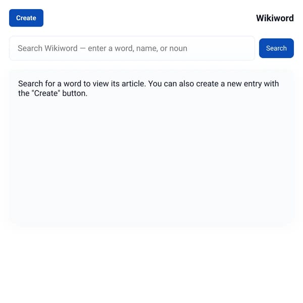 Wikiword