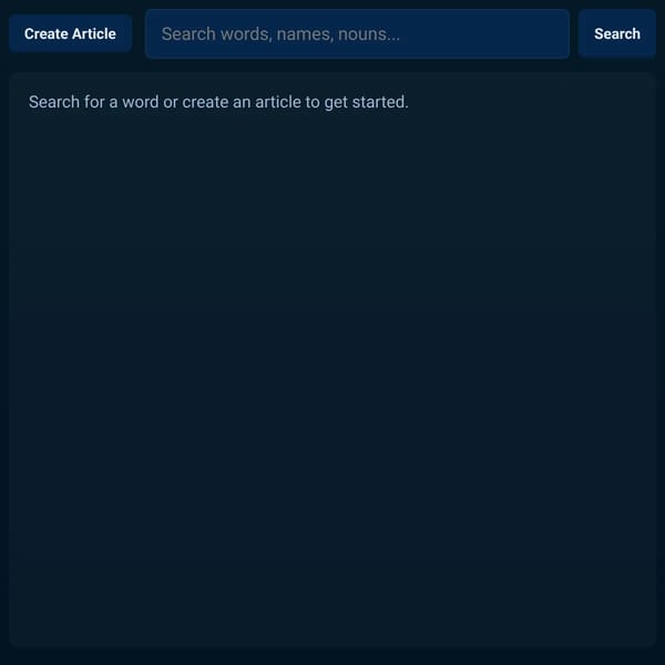 Open Dictionary
