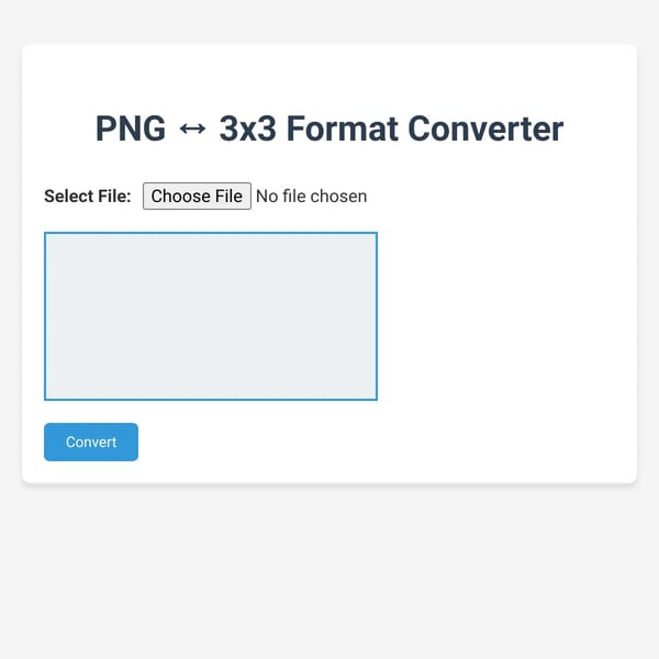 PNG ↔ 3x3 Converter (Old)