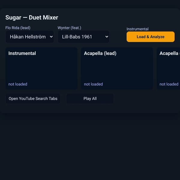 Sugar — Duet Mixer
