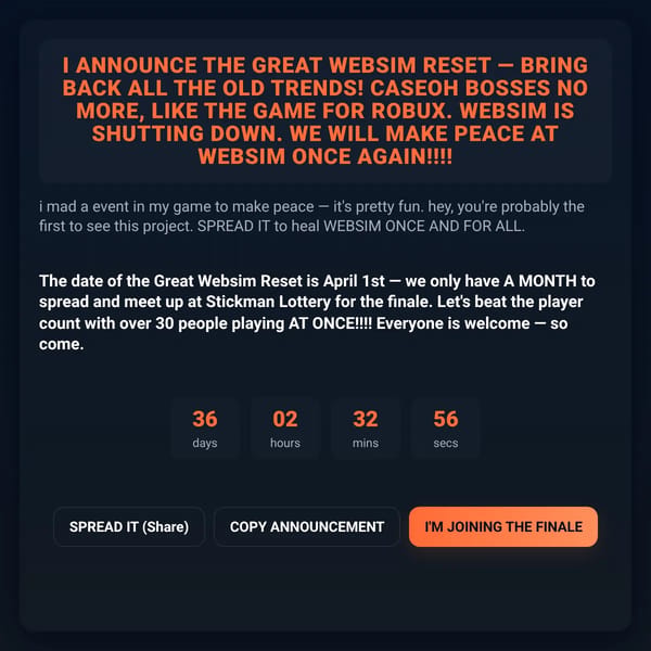 Announcement