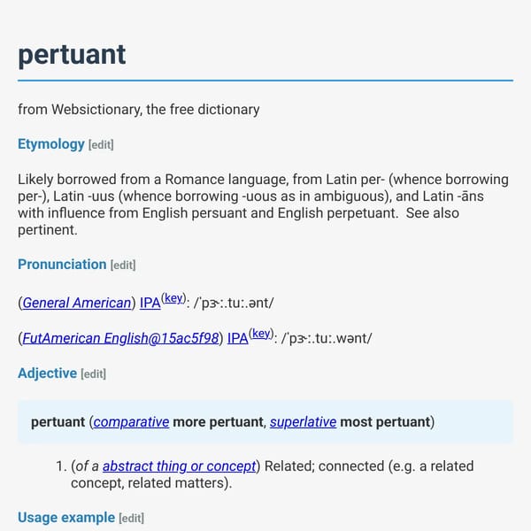 pertuant - Websictionary, the free dictionary