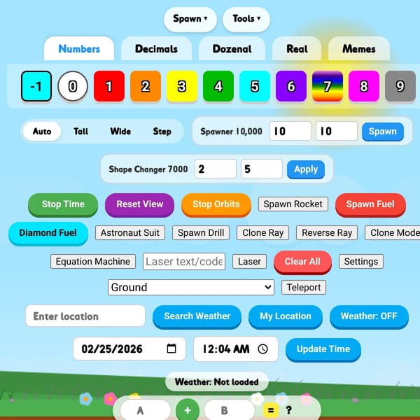 Numberblocks Playground But is Weather Feature