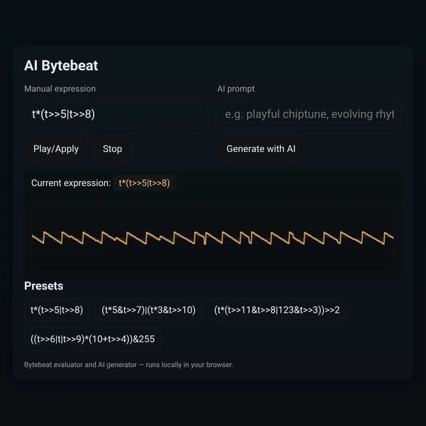 AI Bytebeat Generator