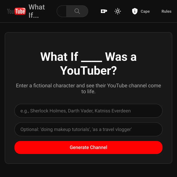 What If ____ Was a YouTuber?
