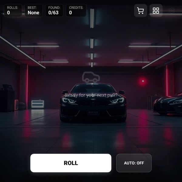 Car RNG: 1-Copy Quest