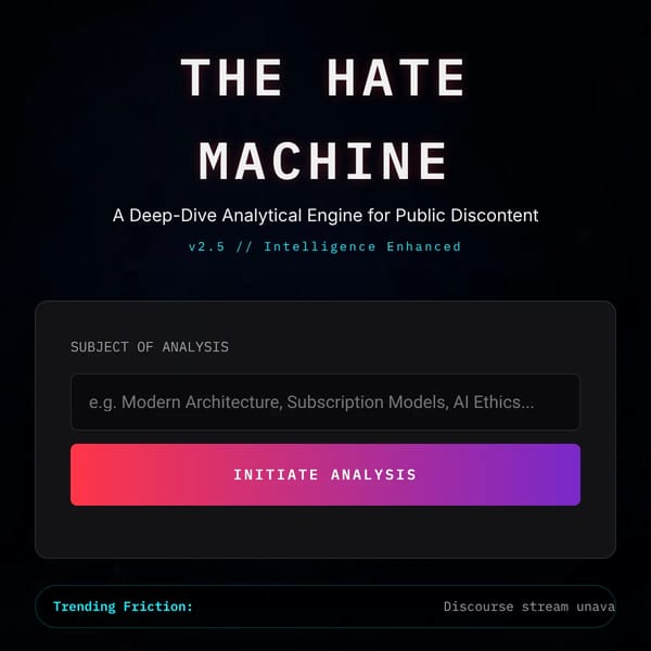 The Hate Machine(3.7 Sonnet)