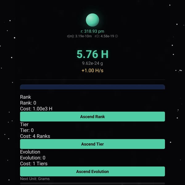 Cosmic Mass Accumulator
