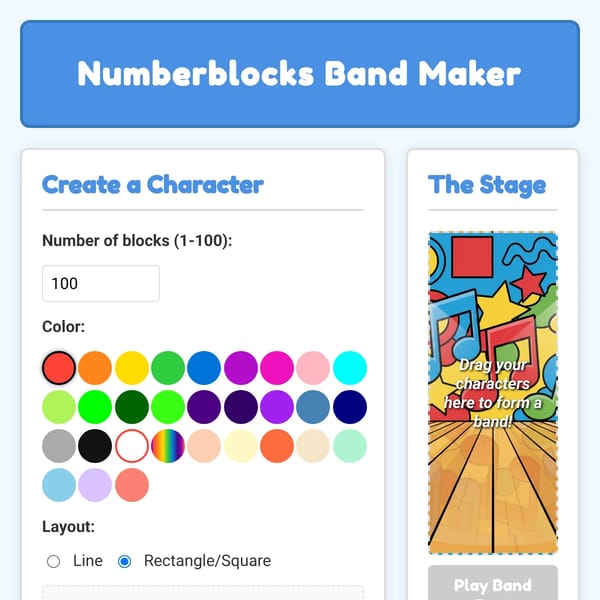 Numberblocks Band Maker but much better