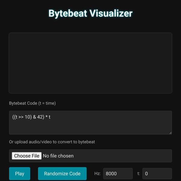 Bytebeat Visualizer and Player