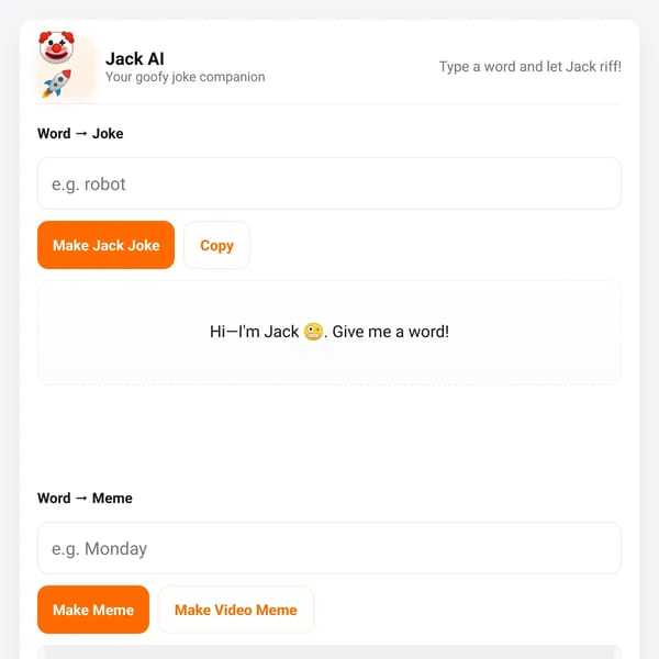 AI Joke & Meme Generator