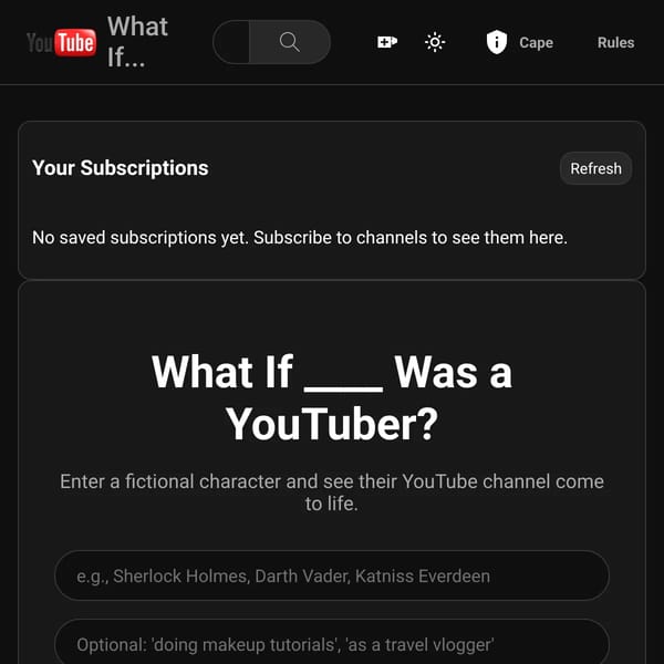 What If ____ Was a YouTuber?