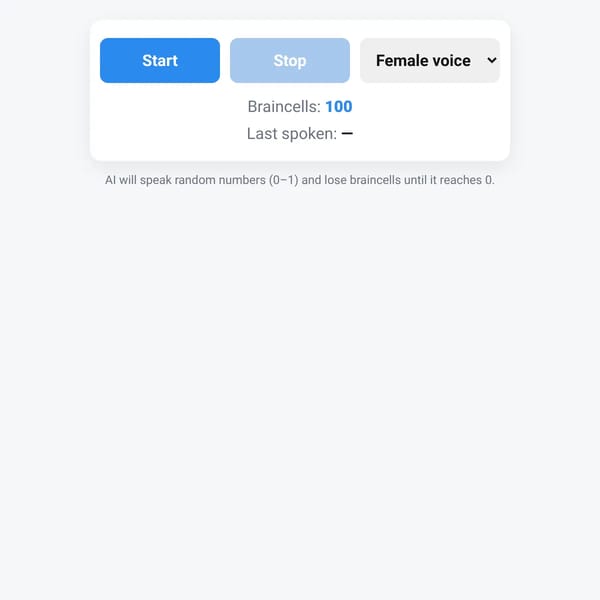 Random Number AI Interaction