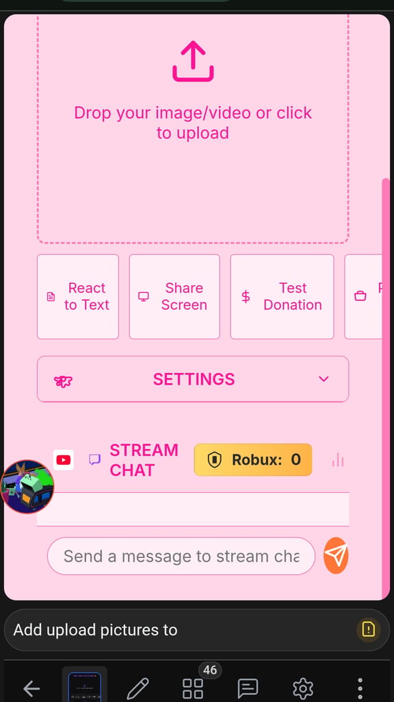 Fake Twitch Chat Reactor+