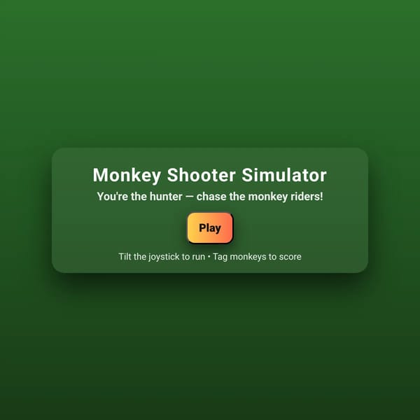 Monkey Shooter Simulator