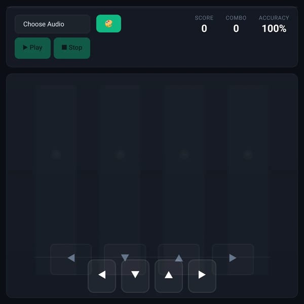 DDR-like Rhythm Game