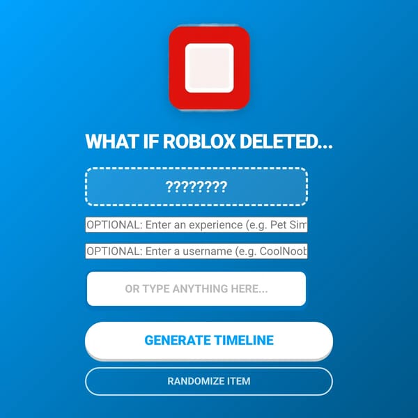 What If Roblox Deleted...?