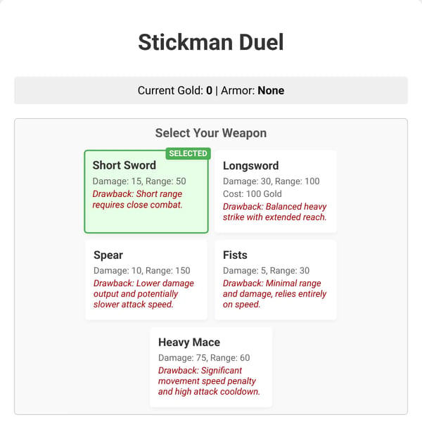 Multiplayer Game Menu