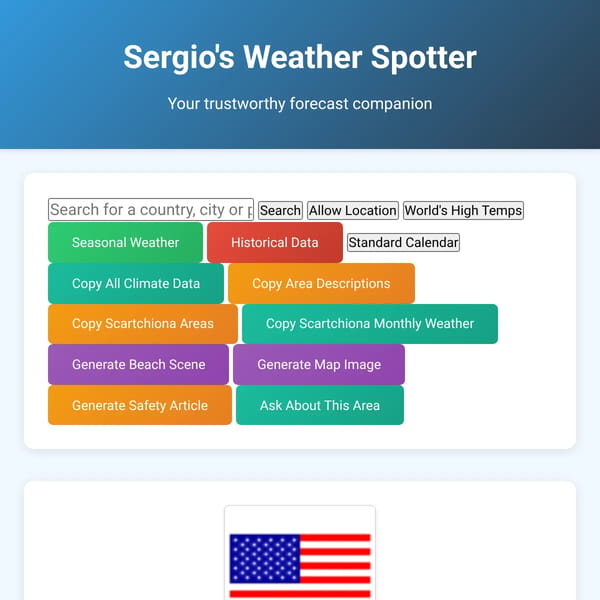 Sergio's Weather Spotter
