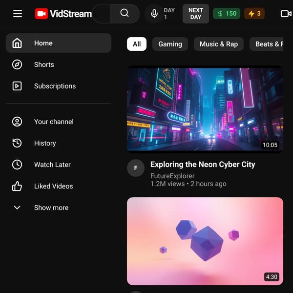 VidStream - Interactive Video Platform