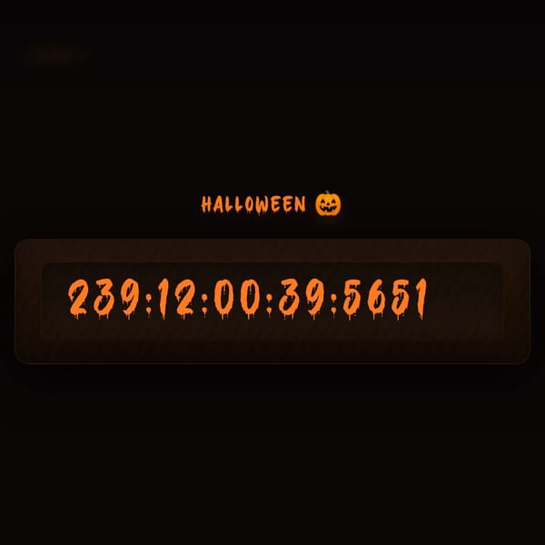 Live Countdown to Halloween