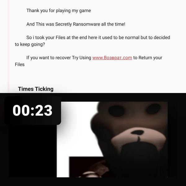 FNAF Werid Mobile Port Times Ticking