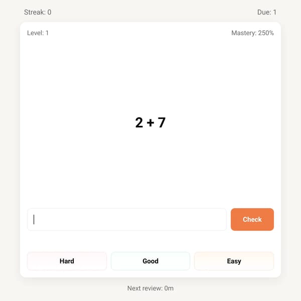 Math Practice SRS
