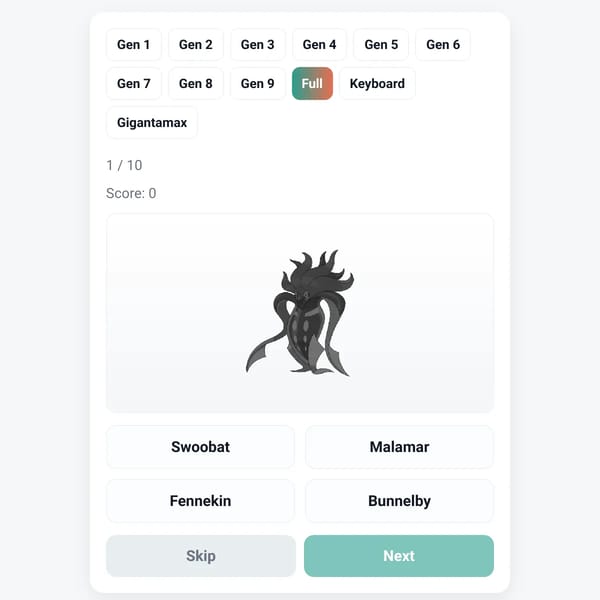 Pokemon Quiz