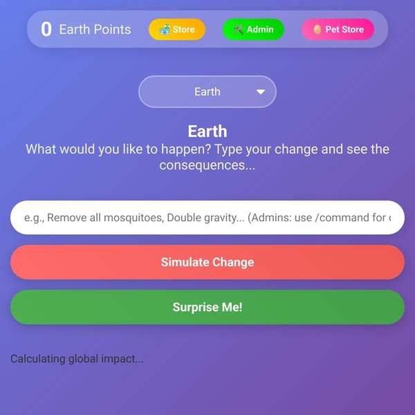 Planet Simulator - Change the Worlds