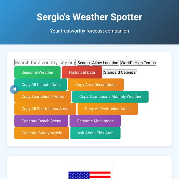Sergio's Weather Spotter