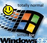 a totally normal windows 95 simulator