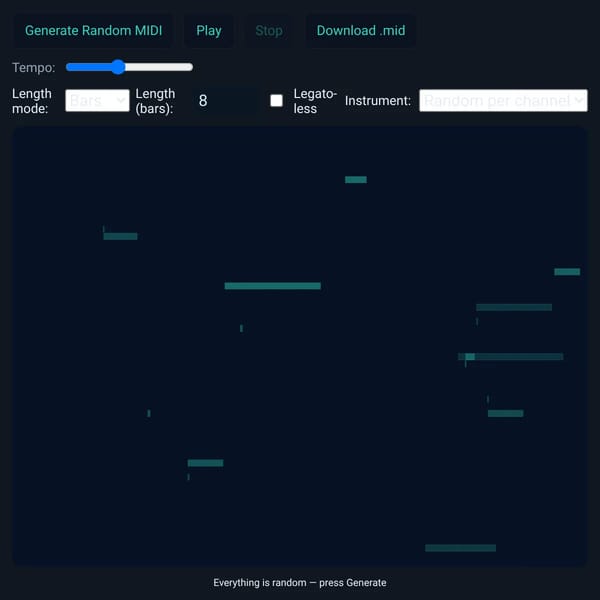 Random MIDI Generator