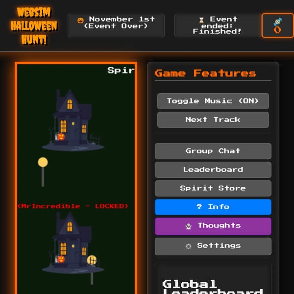 Websim Halloween Hunt!
