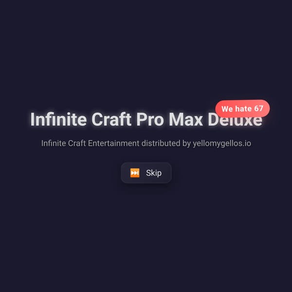 Infinite Craft Pro Max Deluxe
