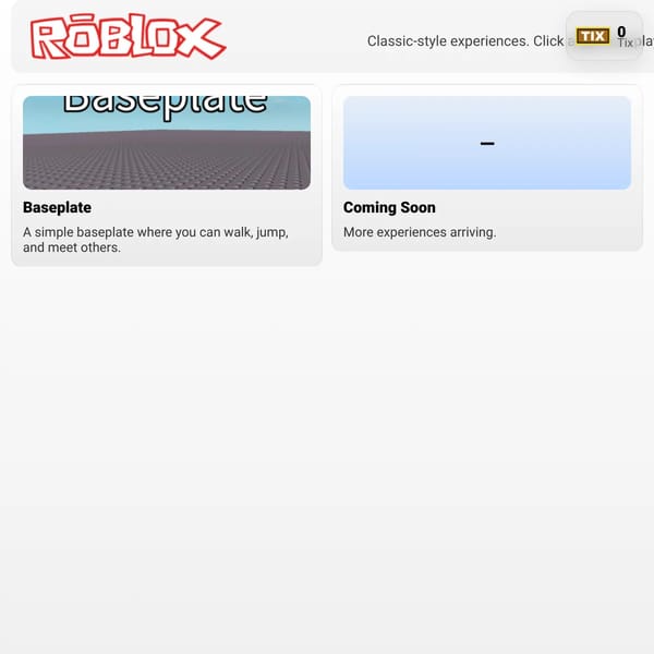 Roblox on websim