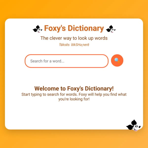 Foxy's Dictionary