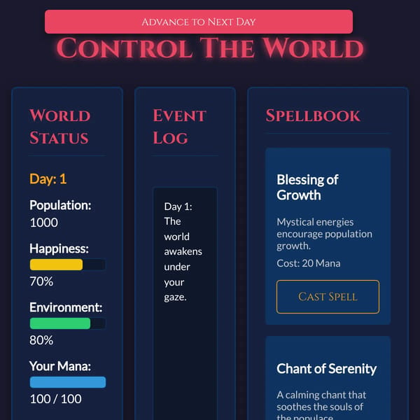 Control The World