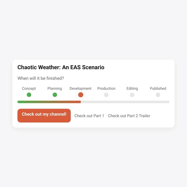 Chaotic Weather: An EAS Scenario
