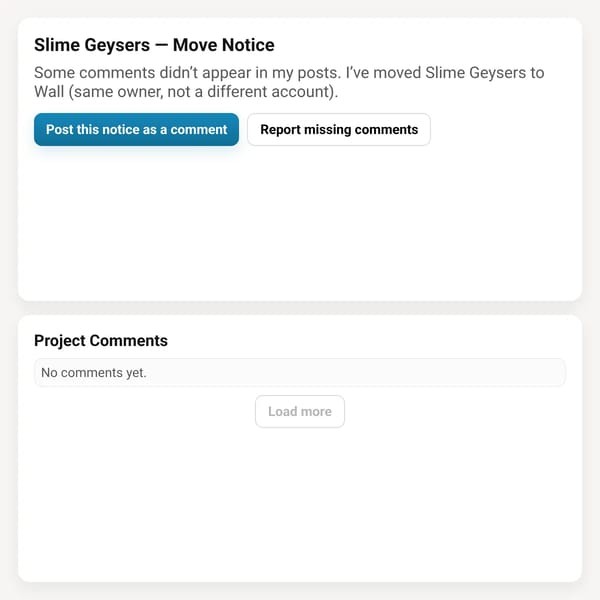 Slime Geysers → Wall (goodbye.)