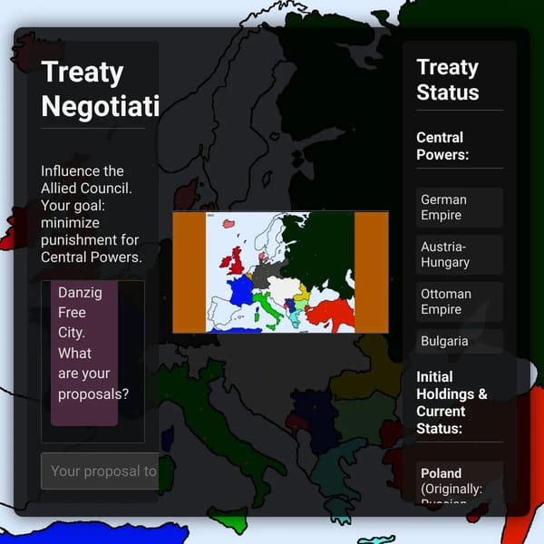 Treaty of Versailles, But with AI.