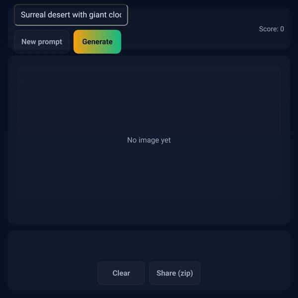 PromptPlay — AI Image Generator Game