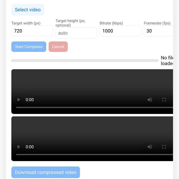 Video Compressor (No Audio)