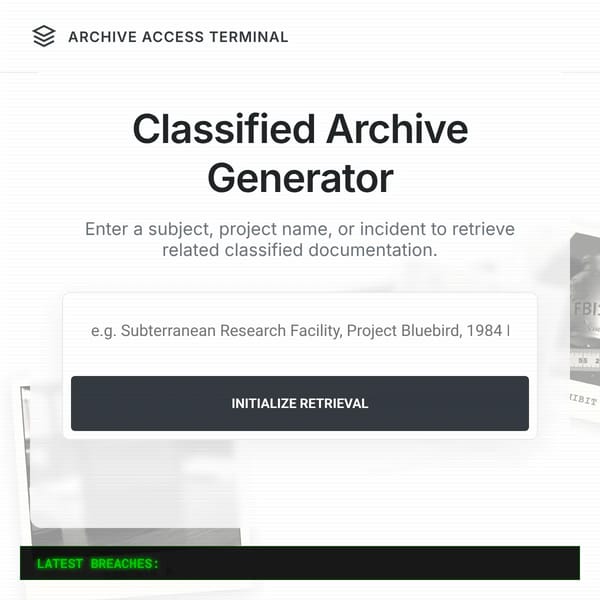 Classified files generator