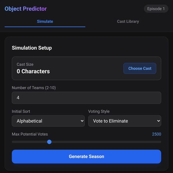Object Show Predictor