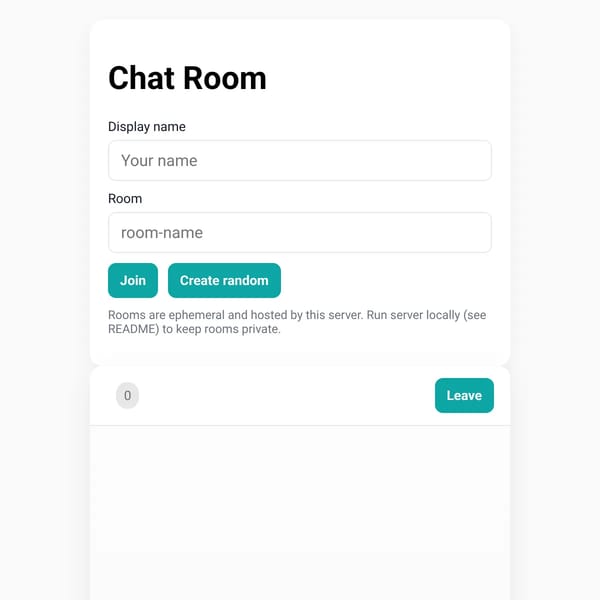 Multiplayer Chat Room