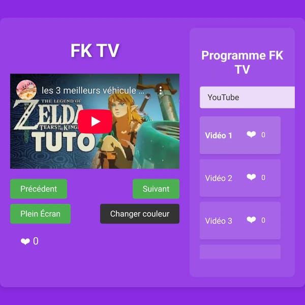 ⛩️ FK TV - Chaîne TV Virtuelle 🌸